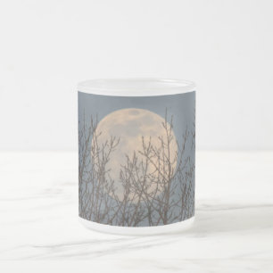 Moon Rising above the Trees Poster Coffee Mug