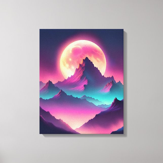 moon rising canvas print (Front)