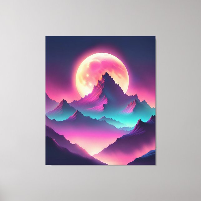 moon rising canvas print (Front)