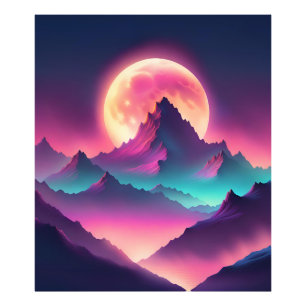 moon rising photo print