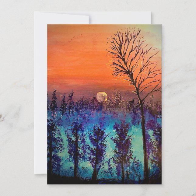 Moon Rising Thank You Card (Front)