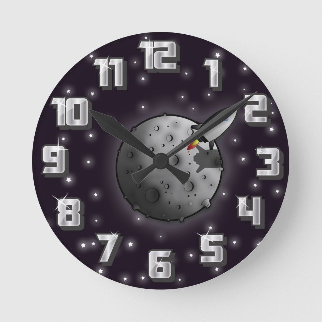 Moon Round Clock (Front)