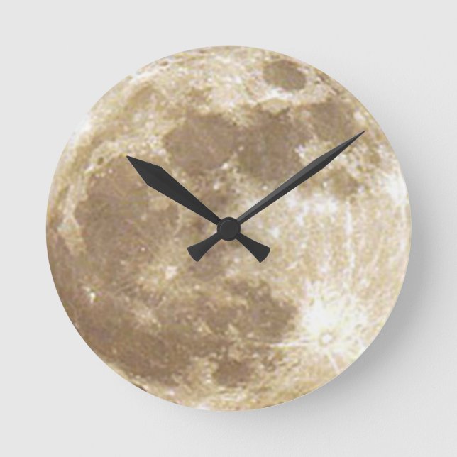 Moon Round Clock (Front)