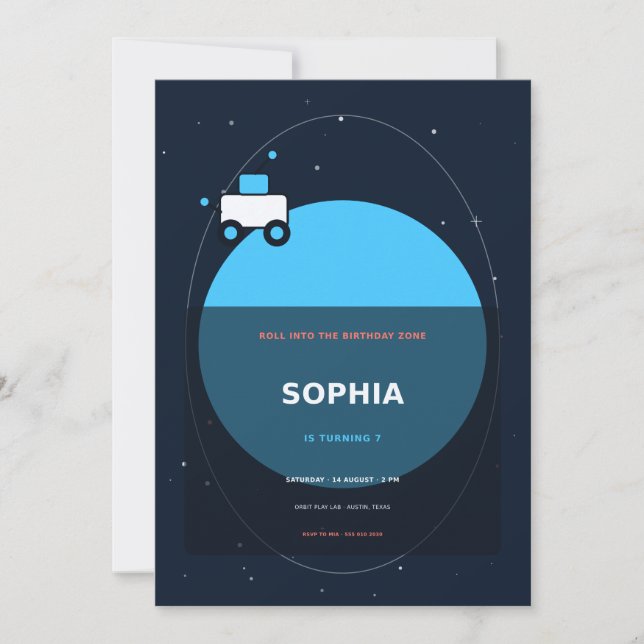 Moon Rover Invitation (Front)