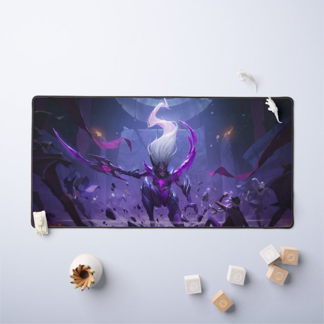 Moon Scorn Gaming Desk Mat | Lunar Queen Mousepad (Kids Table)