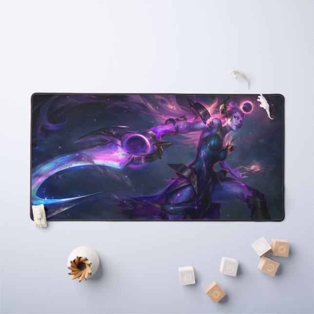 Moon Scorn Gaming Desk Mat | Lunar Queen Mousepad (Kids Table)