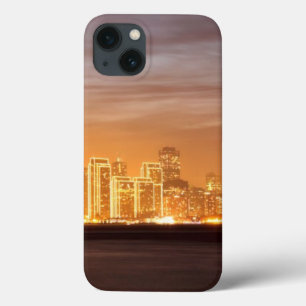 Moon setting over San Francisco on hazy December iPhone 13 Case