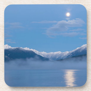 Moon Setting Seabeck, Washington Coaster