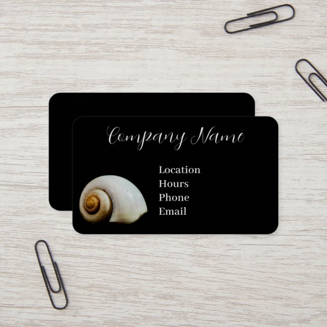 Moon Shell Business Card (Front/Back In Situ)