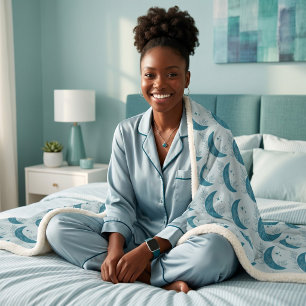 Moon Sherpa Blanket