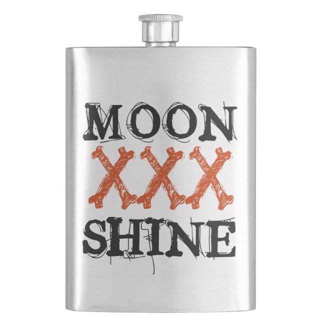 Moon Shine Hip Flask (Front)