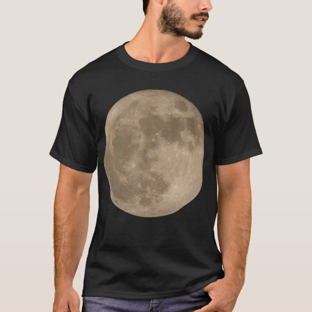 Moon Shirt Full Moon T-shirt Cool  Moon Gifts (Front)