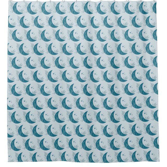 Moon Shower Curtain (Front)