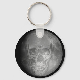 Moon Skull Keychain
