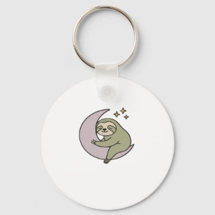 Moon Sloth Classic T-Shirt Key Ring