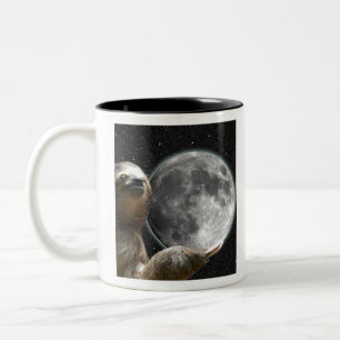 Moon Sloth Two-Tone Coffee Mug