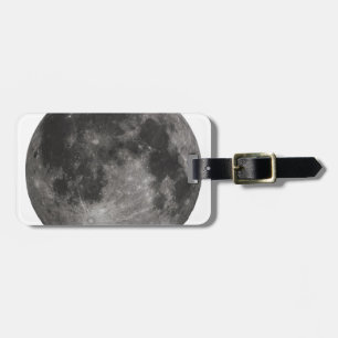 Moon Space Office Party Shower Peace Love Art Luggage Tag