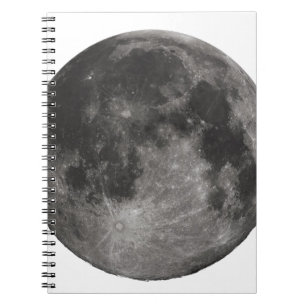 Moon Space Office Party Shower Peace Love Art Notebook