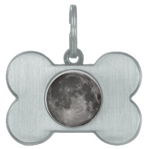 Moon Space Office Party Shower Peace Love Art Pet Name Tag