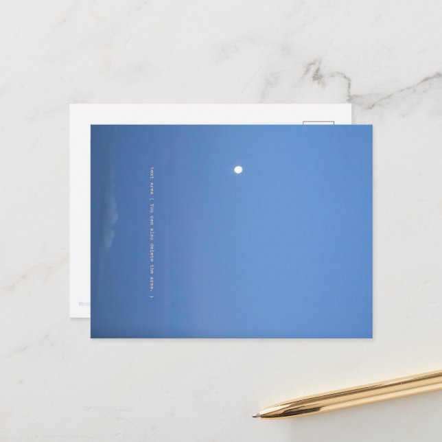 Moon Stairs Postcard (Front/Back In Situ)