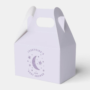 Moon Star Baby Shower Lavender Favour Box