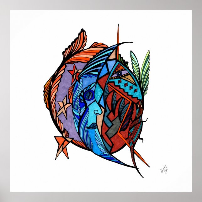 Moon Star Spirit Reproduction Poster (Front)