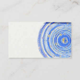 Moon Star Symbol Psychic Mystic Business Cards