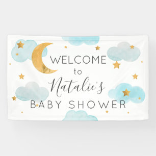 Moon & Stars baby shower banner