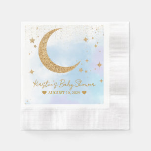 Moon & Stars Baby Shower Coined Napkin