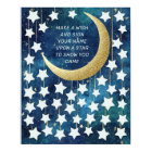 Moon & Stars Baby Shower Guest Book Alternative
