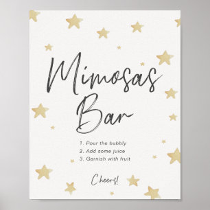 Moon Stars Baby Shower Mimosa Bar Sign