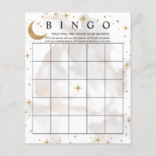 Moon Stars   Bingo   Baby Shower Games