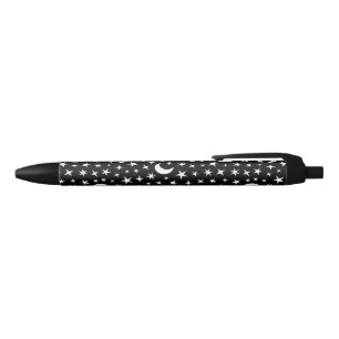 Moon & Stars Black Ink Pen