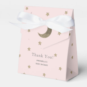 Moon & Stars Blush Pink Baby Shower Gift Box