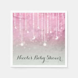 Moon & Stars Celestial Baby Shower Party Napkin