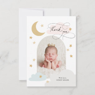 Moon Stars Clouds Arch Photo Colourful Thank You