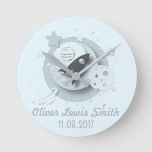 Moon & Stars Customisable Name/Date Clock