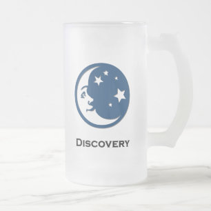 Moon Stars Discovery Frosted Glass Beer Mug