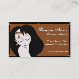 Moon & Stars Girl  - Fantasy Business Cards