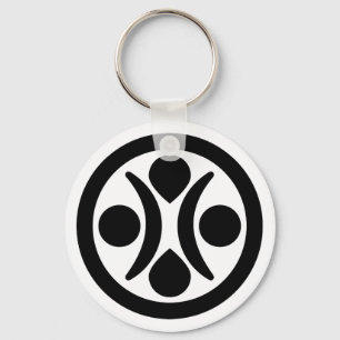 Moon stars key ring