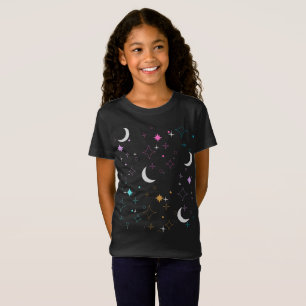 Moon & Stars Minimalist teen girls T-Shirt
