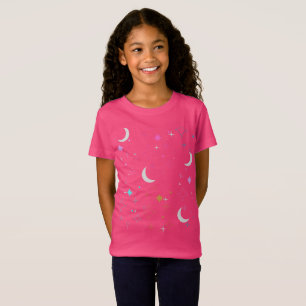 Moon & Stars Minimalist teen girls T-Shirt