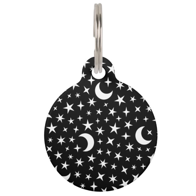 Moon & Stars Pet Tag (Front)