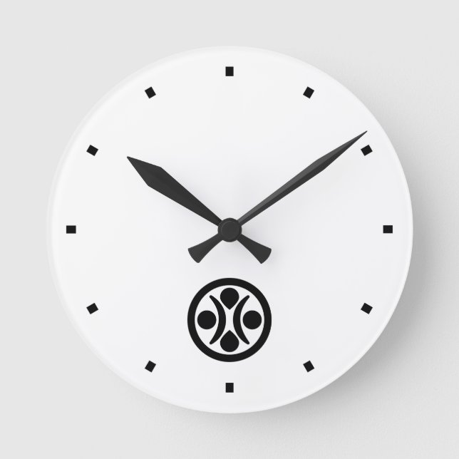 Moon stars round clock (Front)