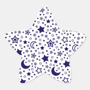 Moon & Stars Star Sticker