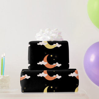 Moon & Stars  Wrapping Paper