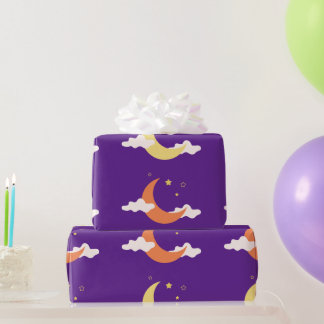 Moon & Stars  Wrapping Paper