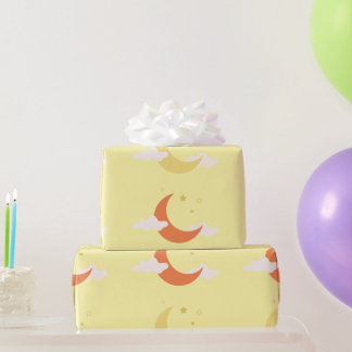 Moon & Stars  Wrapping Paper