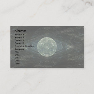 "Moon Station" Fractal Art Business Card