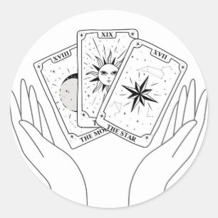 Moon, Sun and Star Tarot Sticker